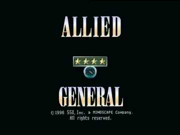 Allied General (JP) screen shot title